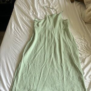 Madewell Green Halter Dress